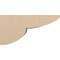 Ekena Millwork 12"W x 24"D x 12"H Wide Crestline Rough Cedar Woodgrain TimberThane Corbel, Primed Tan CORUR12X24X12CRERCPR - alternate 5